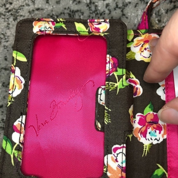 NWT Vera Bradley Flower Pattern Wristlet Wallet - Picture 6 of 7